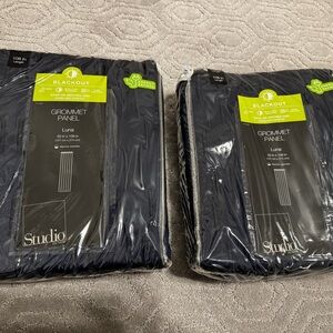 Studio Navy Blackout Grommet Panels